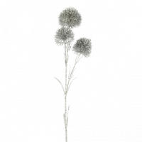 UMETNA ROŽA - srebrne barve, Basics, umetna masa (9,5/11/62cm)