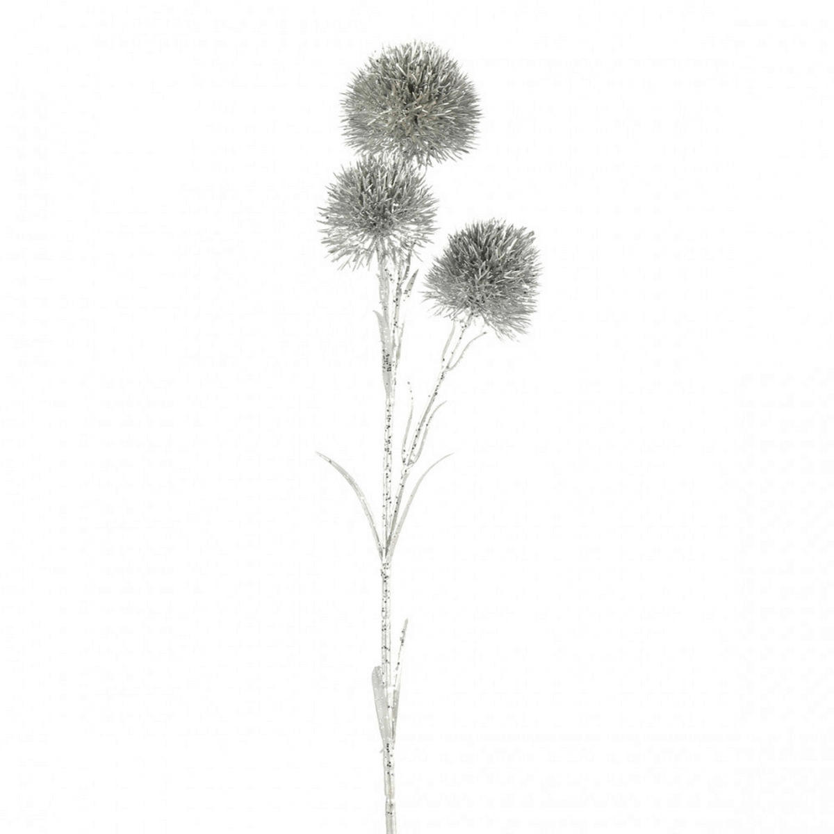 UMETNA ROŽA - srebrne barve, Basics, umetna masa (9,5/11/62cm)