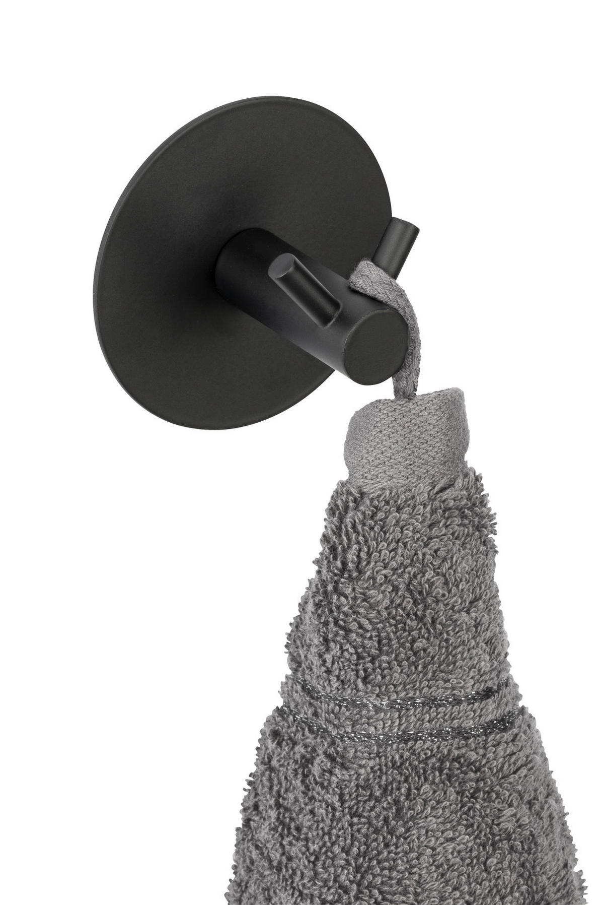 HAKEN  in Schwarz  - Schwarz, KONVENTIONELL, Metall (7/7/5cm) - Schöner Wohnen
