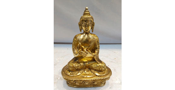 SKULPTUR - Goldfarben, LIFESTYLE, Metall (12/8/17cm) - Ambia Home