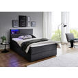 BOXSPRINGBETT 120/200 cm  in Anthrazit  - Anthrazit/Schwarz, Design, Holz/Textil (120/200cm) - Xora