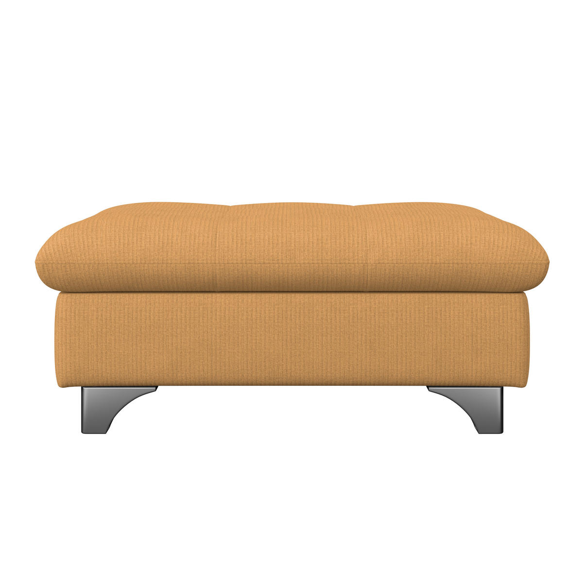 HOCKER Chenille Goldfarben  - Chromfarben/Goldfarben, KONVENTIONELL, Textil/Metall (108/46/108cm) - Livetastic