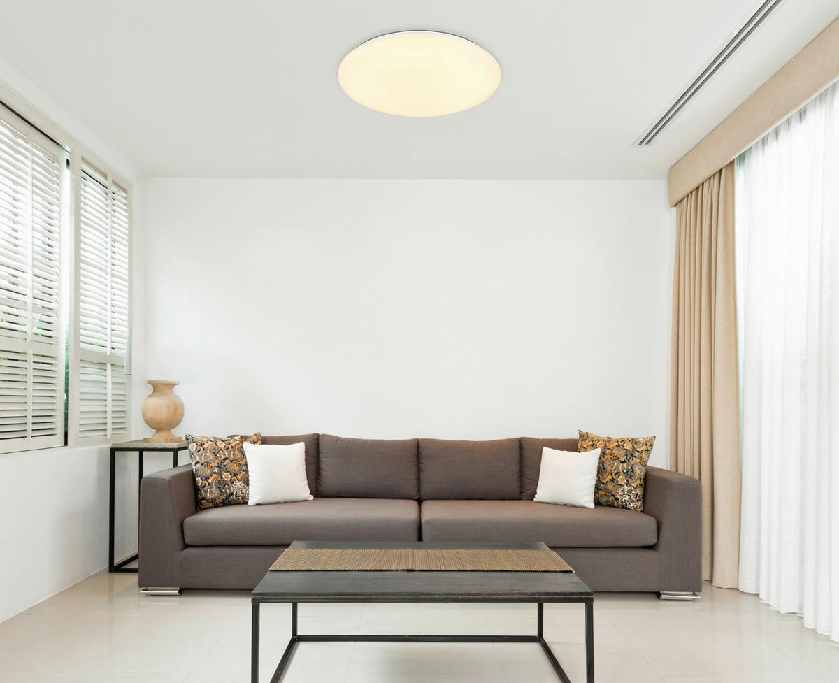 LED-DECKENLEUCHTE Eclypse 10/9 cm  - Weiß, Design, Kunststoff/Metall (10/9cm) - Globo