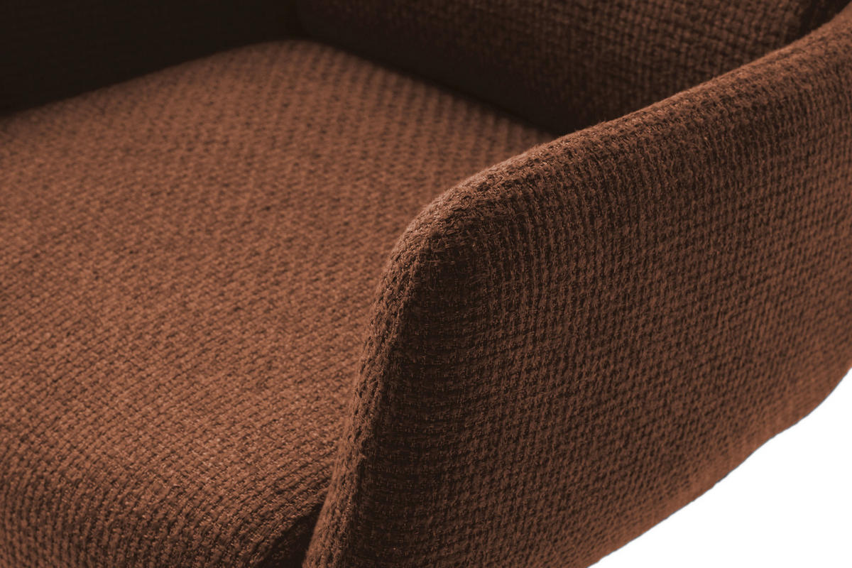 BARHOCKER in Metall, Textil Edelstahlfarben, Rostfarben  - Edelstahlfarben/Rostfarben, Design, Textil/Metall (54/84/52cm) - Dieter Knoll