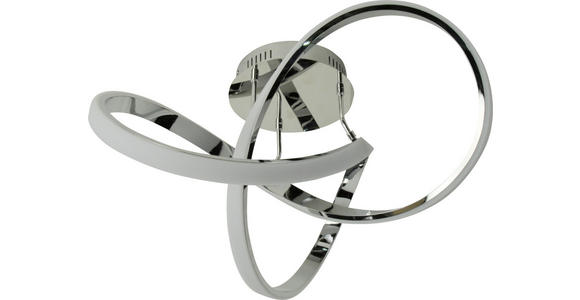 LED-DECKENLEUCHTE - Chromfarben, Design, Kunststoff/Metall (59/29/59cm) - Ambiente