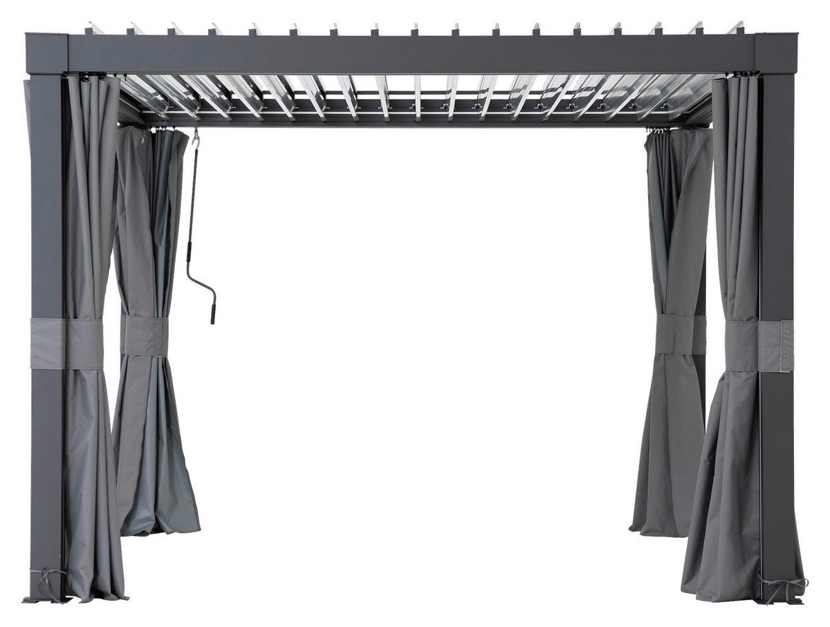 ERSATZVORHANG   - Grau, Basics, Kunststoff (290/210cm) - Modante