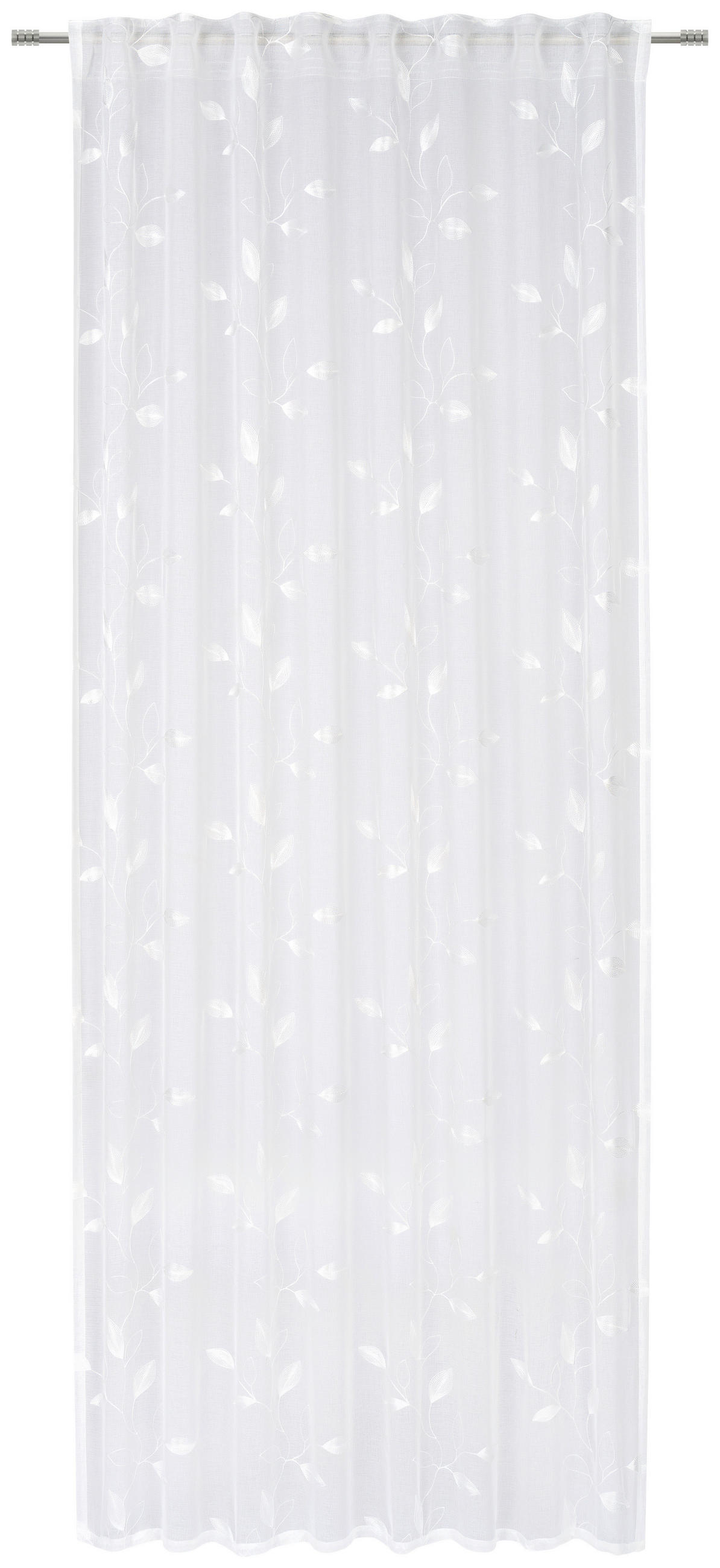HOTOVÝ ZÁVĚS, průhledné, 135/245 cm - bílá, Trend, textil (135/245cm) - Esposa