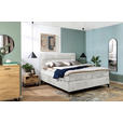 BOXSPRINGBETT 160/200 cm in Hellgrau - Hellgrau/Schwarz, Design, Textil/Metall (160/200cm) - Esposa