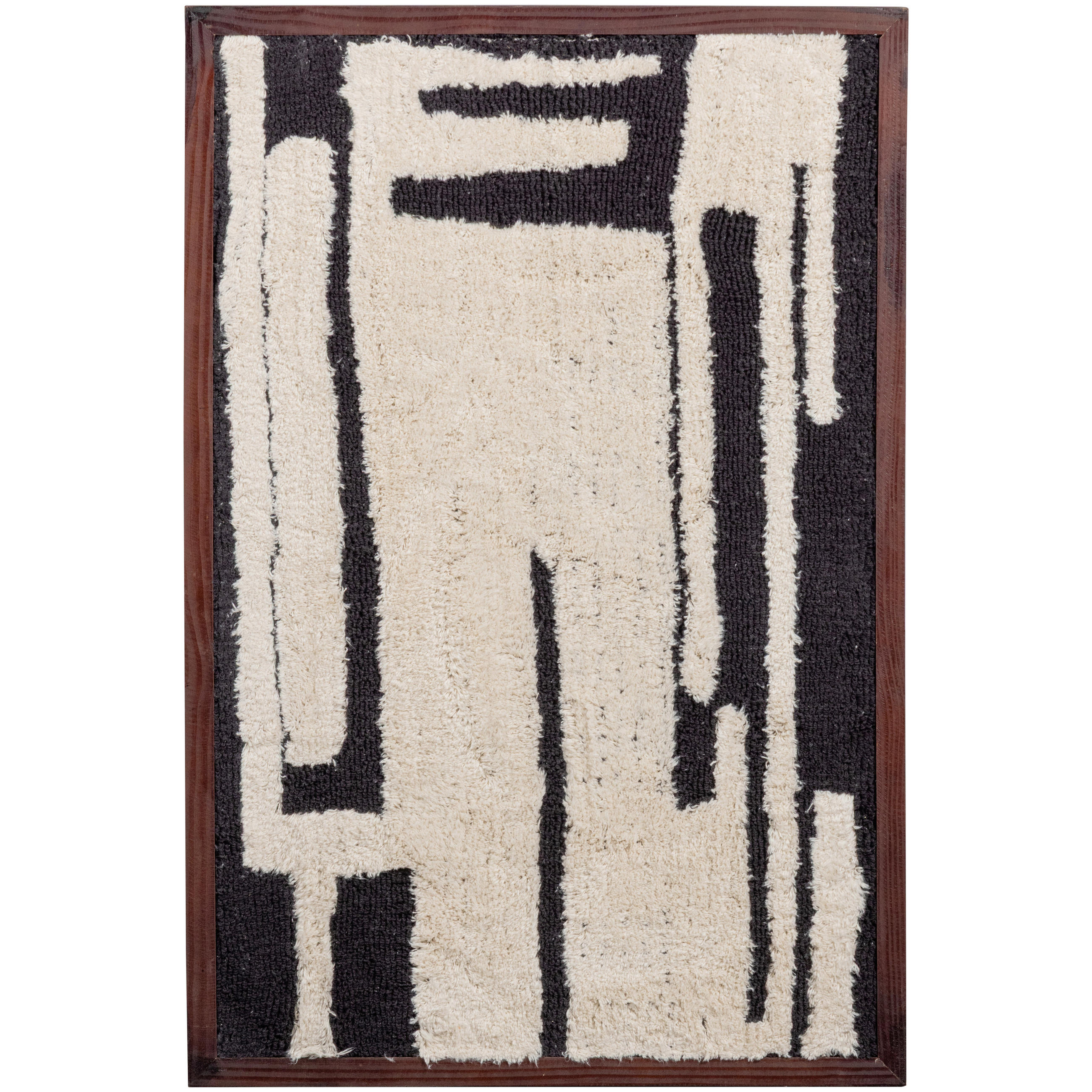 BILD Abstraktes  - Schwarz/Weiß, Basics, Holz/Textil (60/90/10cm) - Livetastic