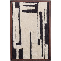 BILD Abstraktes  - Schwarz/Weiß, Basics, Holz/Textil (60/90/10cm) - Livetastic