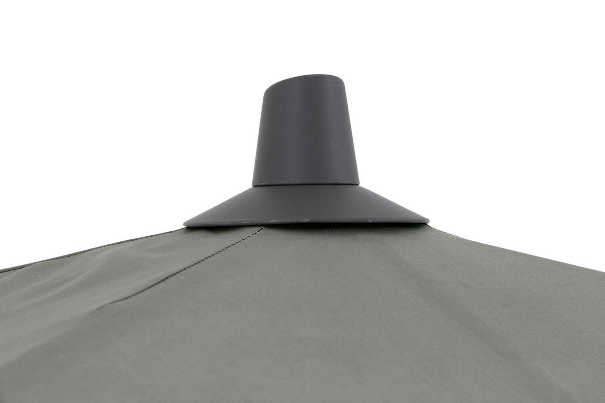 SONNENSCHIRM 250 cm  - Anthrazit/Olivgrün, KONVENTIONELL, Textil/Metall (250/250cm) - Siena Garden