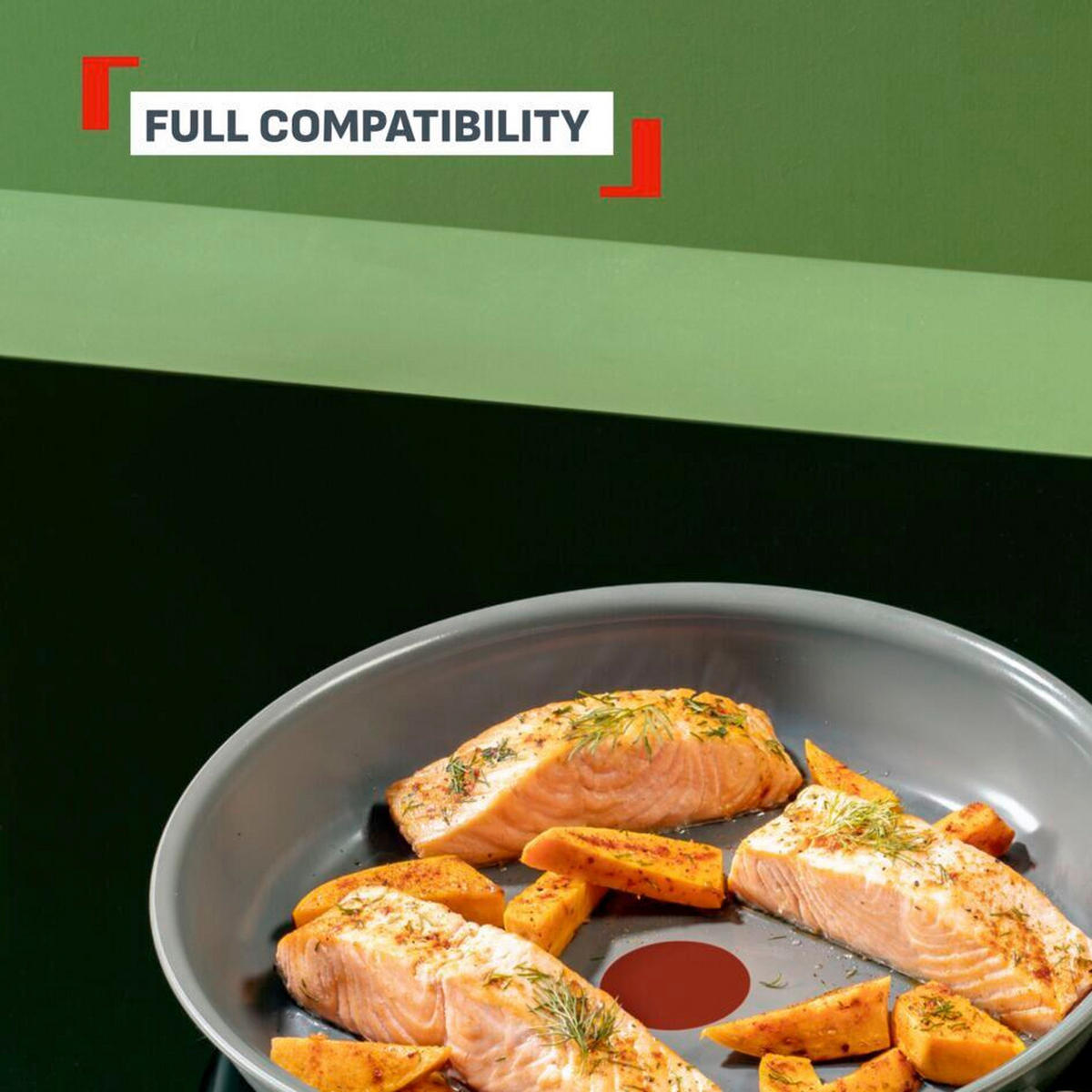 PONEV ZA FRITIRANJE Renewal 24 cm keramična prevleka  - barve aluminija, Basics, kovina (24cm) - Tefal