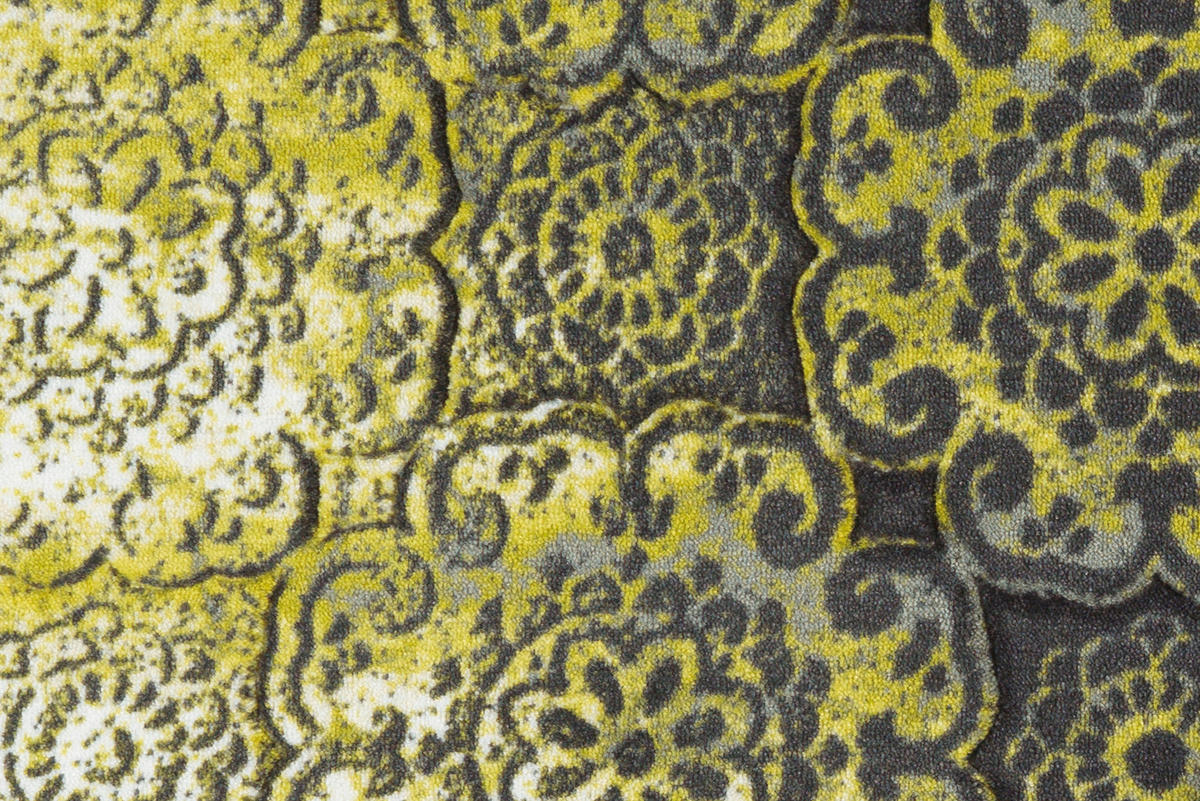 FUSSMATTE 64/168 cm  - Anthrazit/Gelb, Basics, Kunststoff/Textil (64/168cm) - Kayoom