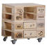 KOMMODE massiv Naturfarben - Silberfarben/Naturfarben, Trend, Holz/Kunststoff (50/53/40cm) - Carryhome KOMMODE massiv Naturfarben - Silberfarben/Naturfarben, Trend, Holz/Kunststoff (50/53/40cm) - Carryhome