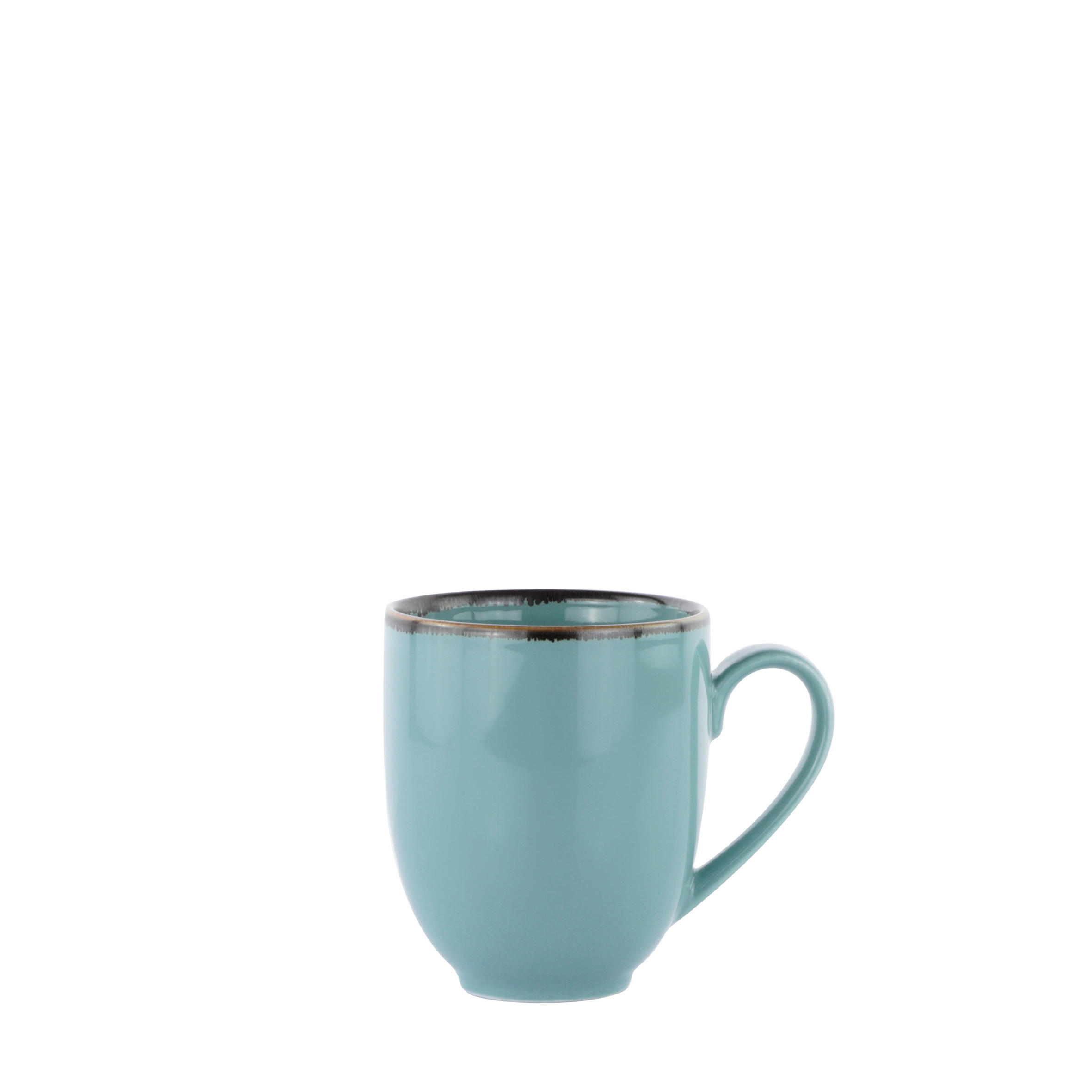 KAFFEEBECHER AQUA VERDE  440 ml   - Grün, Trend, Keramik (8,9/10,6cm) - Novel