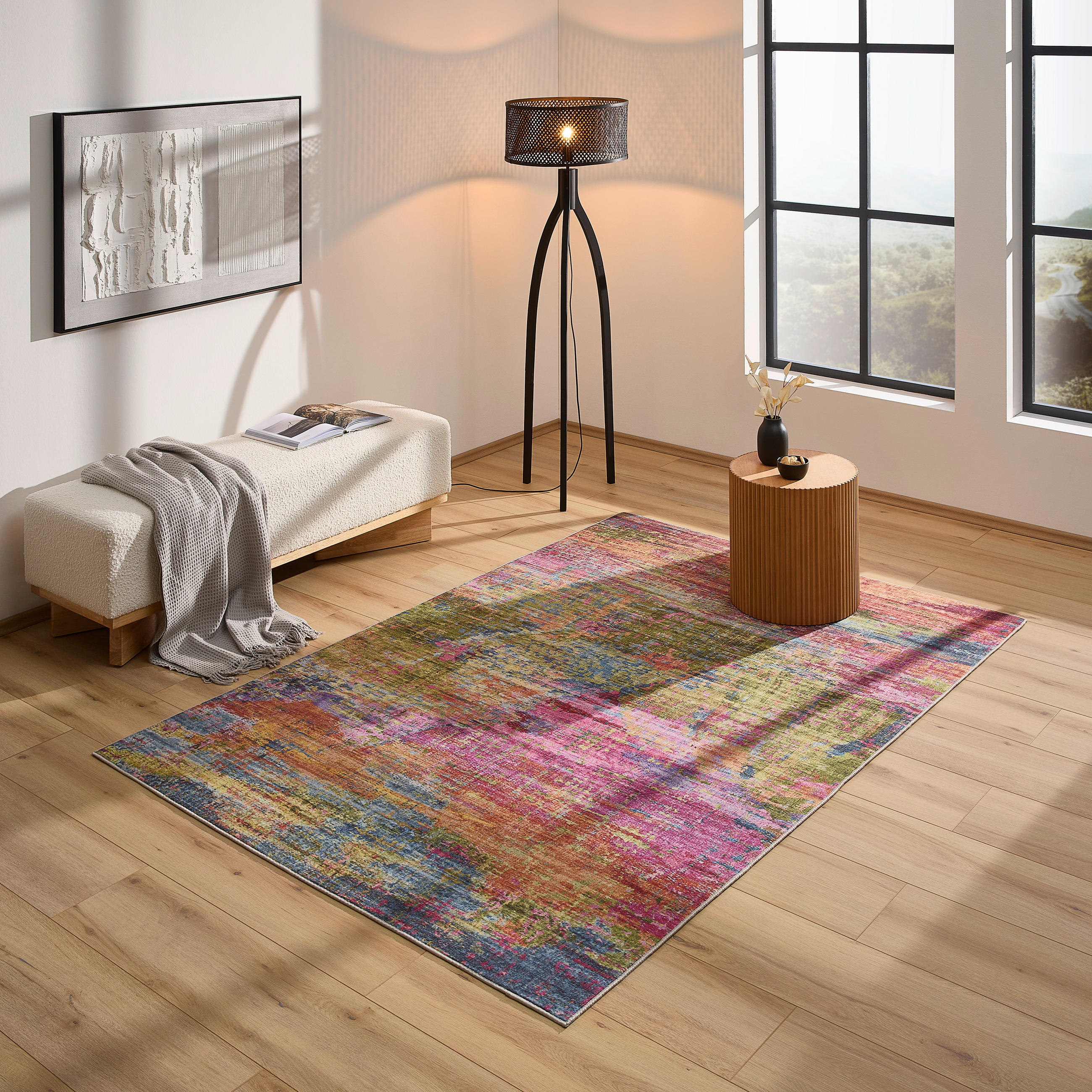 VINTAGE-TEPPICH 130/190 cm  - Design, Kunststoff/Textil (130/190cm) - Novel