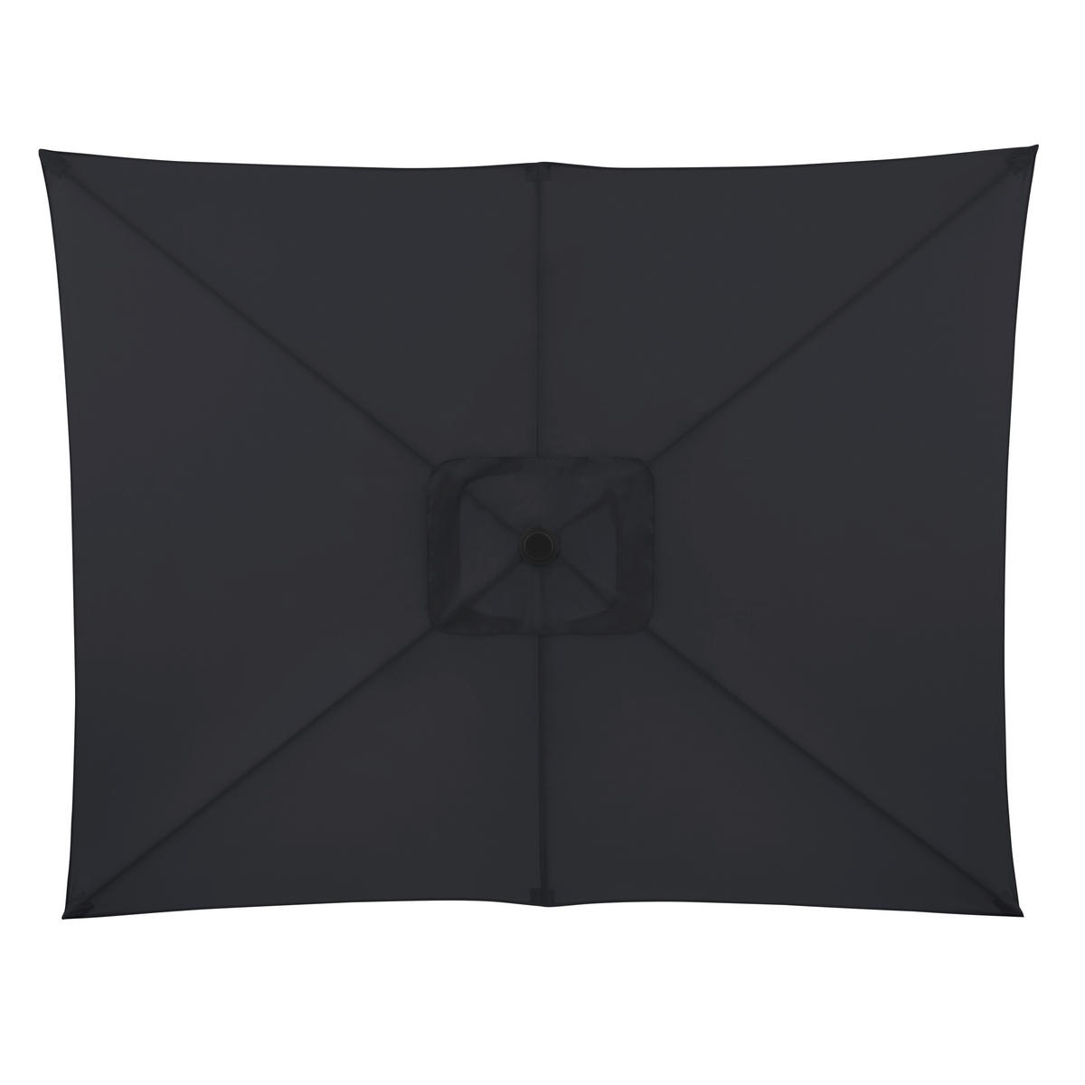 SONNENSCHIRM  250/200 cm  - Anthrazit, Basics, Textil/Metall (250/200cm) - Doppler