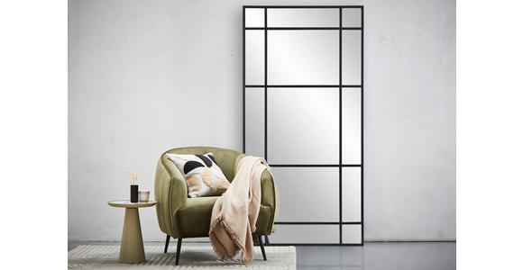 WANDSPIEGEL 100/200/3 cm    in rechteckig  - Schwarz, Trend, Glas/Holzwerkstoff (100/200/3cm) - Landscape