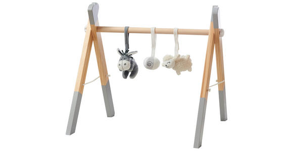 SPIELBOGEN - Hellgrau/Naturfarben, Basics, Holz/Textil (56,6/49,7/55cm) - My Baby Lou