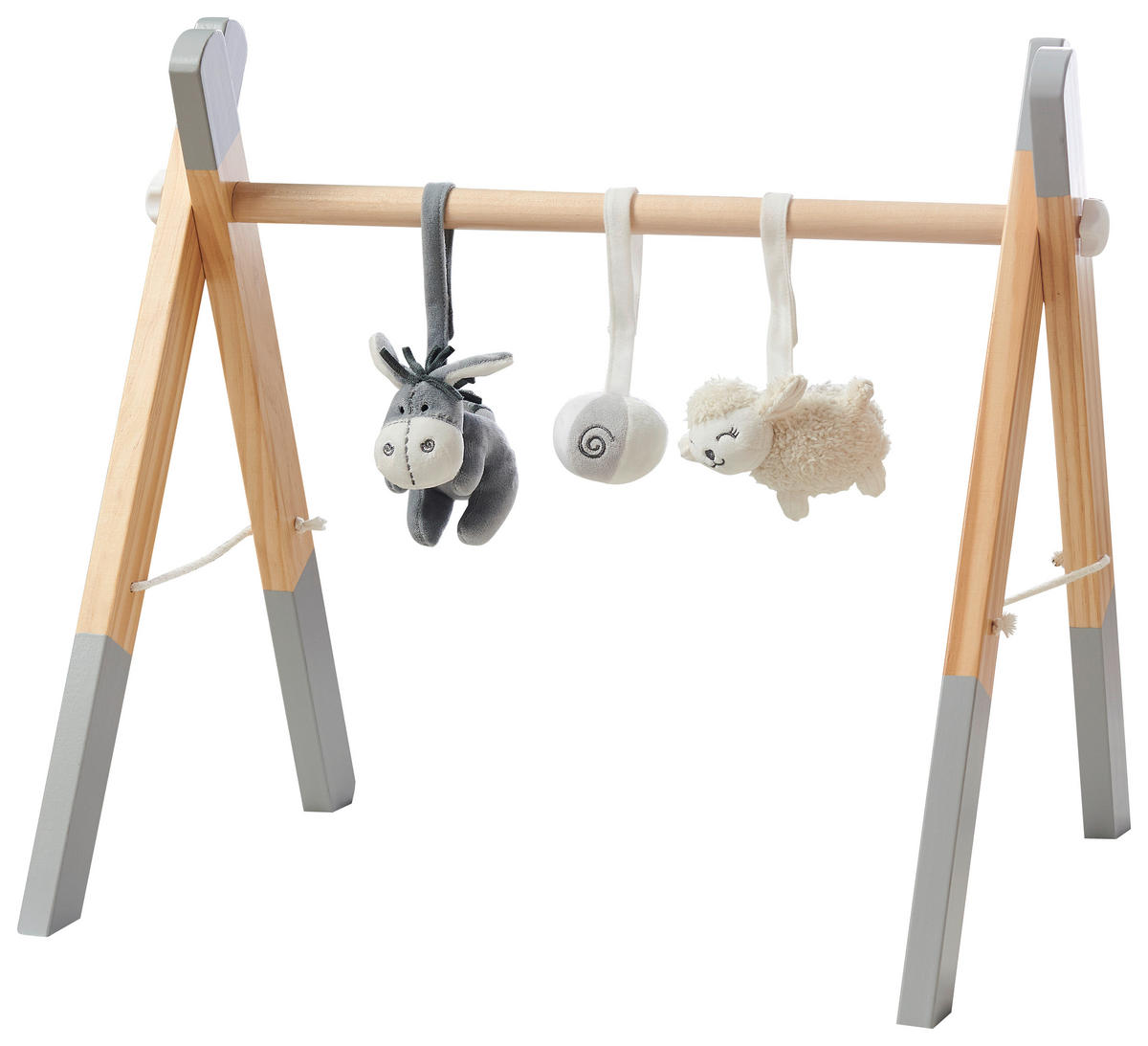 SPIELBOGEN  - Hellgrau/Naturfarben, Basics, Holz/Textil (56,6/49,7/55cm) - My Baby Lou