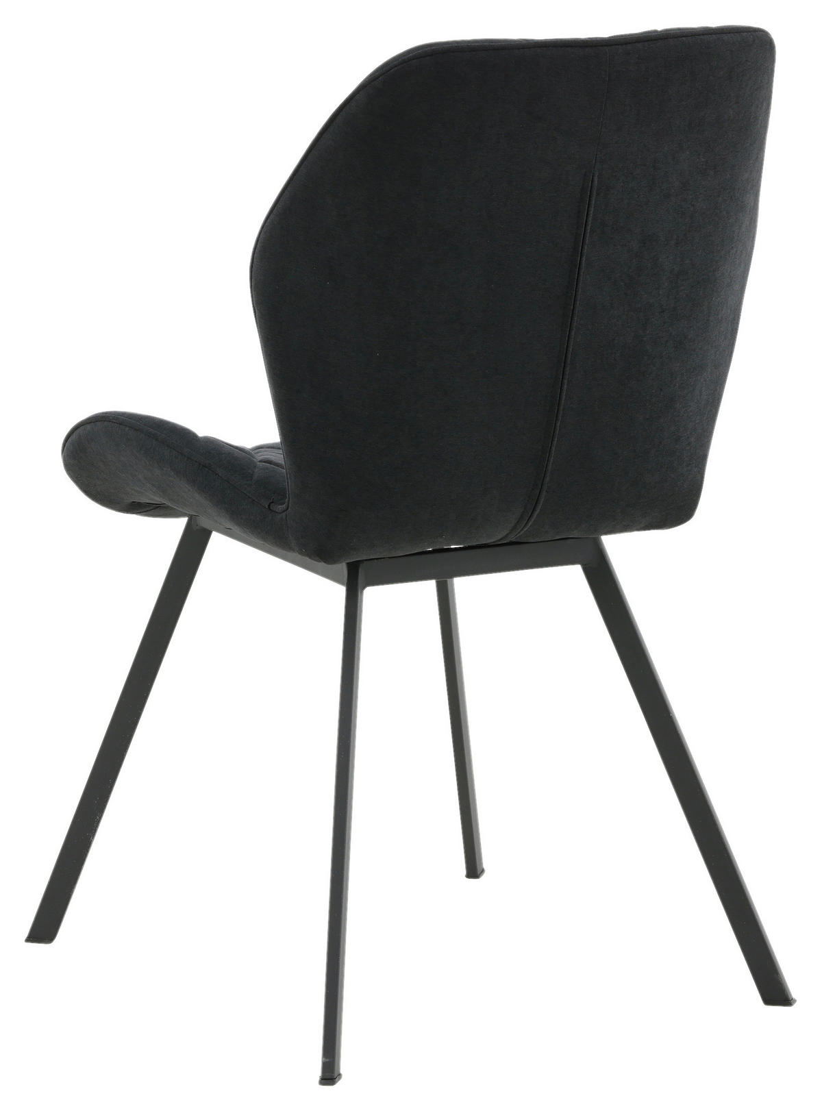 STOLSET 2 styck stål textilväv  - svart, Design, metall/textil (50/90/63cm) - Livetastic