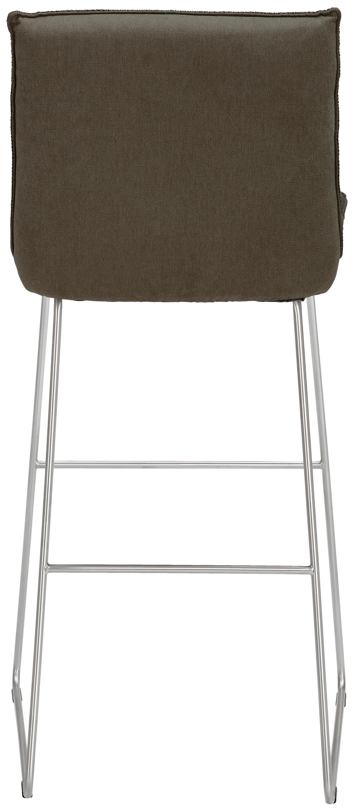 Thumbnail - Dieter Knoll Barhocker, Braun, Edelstahl, Metall, Textil, Kufe, Rundrohr, 51x107x59 cm, Stoffauswahl, Typenauswahl, Gest...