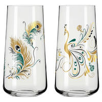 GLÄSERSET Cocktail 2-teilig  - Transparent/Goldfarben, Trend, Glas (8.2/16.6cm) - Ritzenhoff
