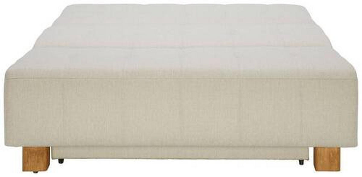 SOFA LEŽAJ bela  - bela/prirodna boja, Dizajnerski, tekstil/drvo (145/92/102cm) - Novel