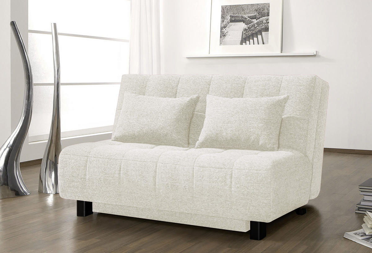 SCHLAFSOFA Naturfarben  - Schwarz/Naturfarben, Design, Textil/Metall (145/92/102cm) - Novel