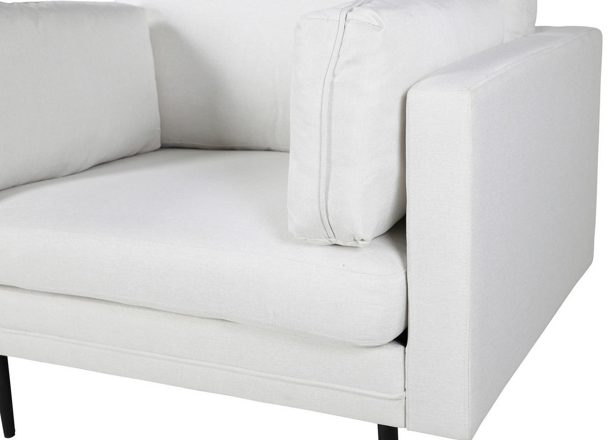 SESSEL in Beige, Schwarz  - Beige/Schwarz, Design, Kunststoff/Textil (110/84/86cm) - Livetastic