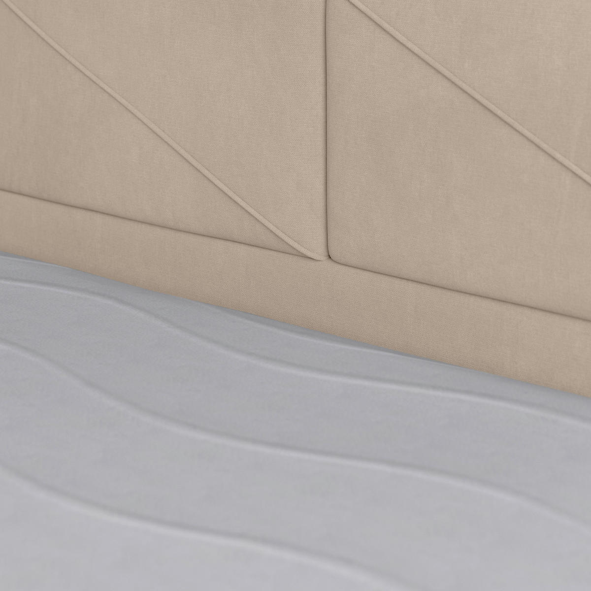 BOXSPRINGBETT 180/200 cm  in Beige  - Beige, Modern, Holz/Kunststoff (180/200cm) - MID.YOU