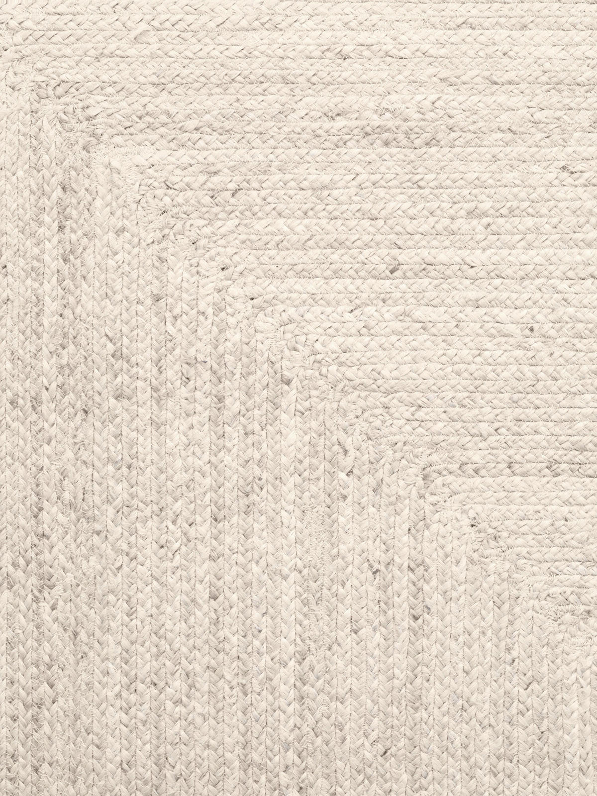 JUTETEPPICH 200/300 cm Juno Weiß rechteckig  - Weiß, Natur, Textil (200/300cm) - Hanse Home