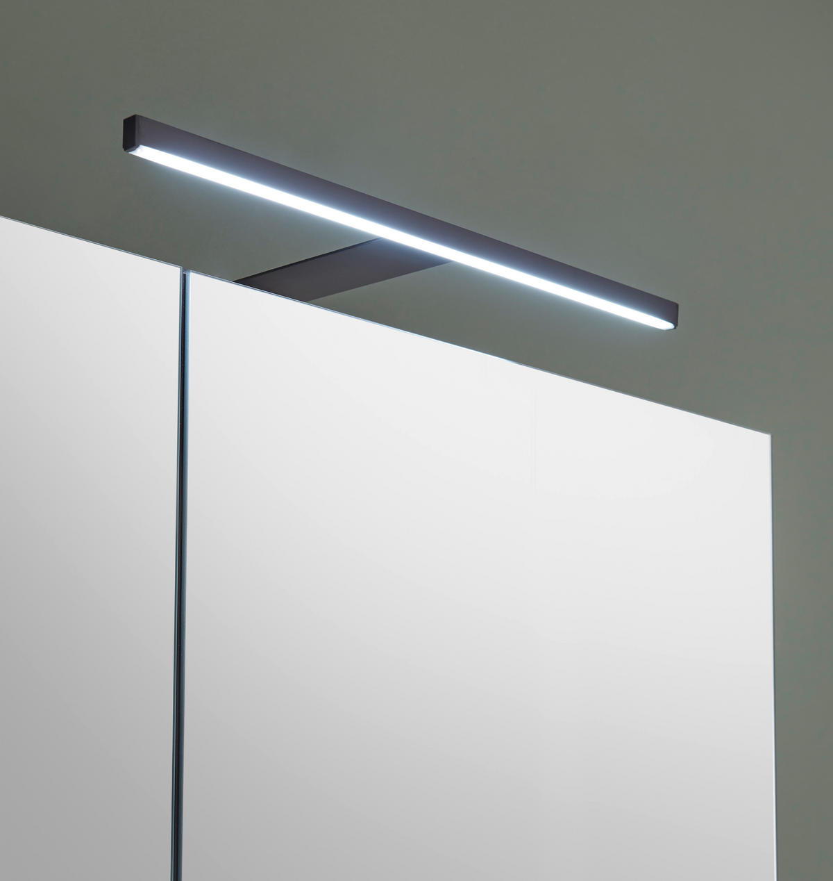 SPIEGELSCHRANK 60/70/23 cm  - Kaschmir/Schwarz, Basics, Glas/Holzwerkstoff (60/70/23cm) - MID.YOU