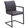 ARMLEHNSTUHL  in Stahl  - Schwarz/Grau, Design, Textil/Metall (54/86/63cm) - Livetastic