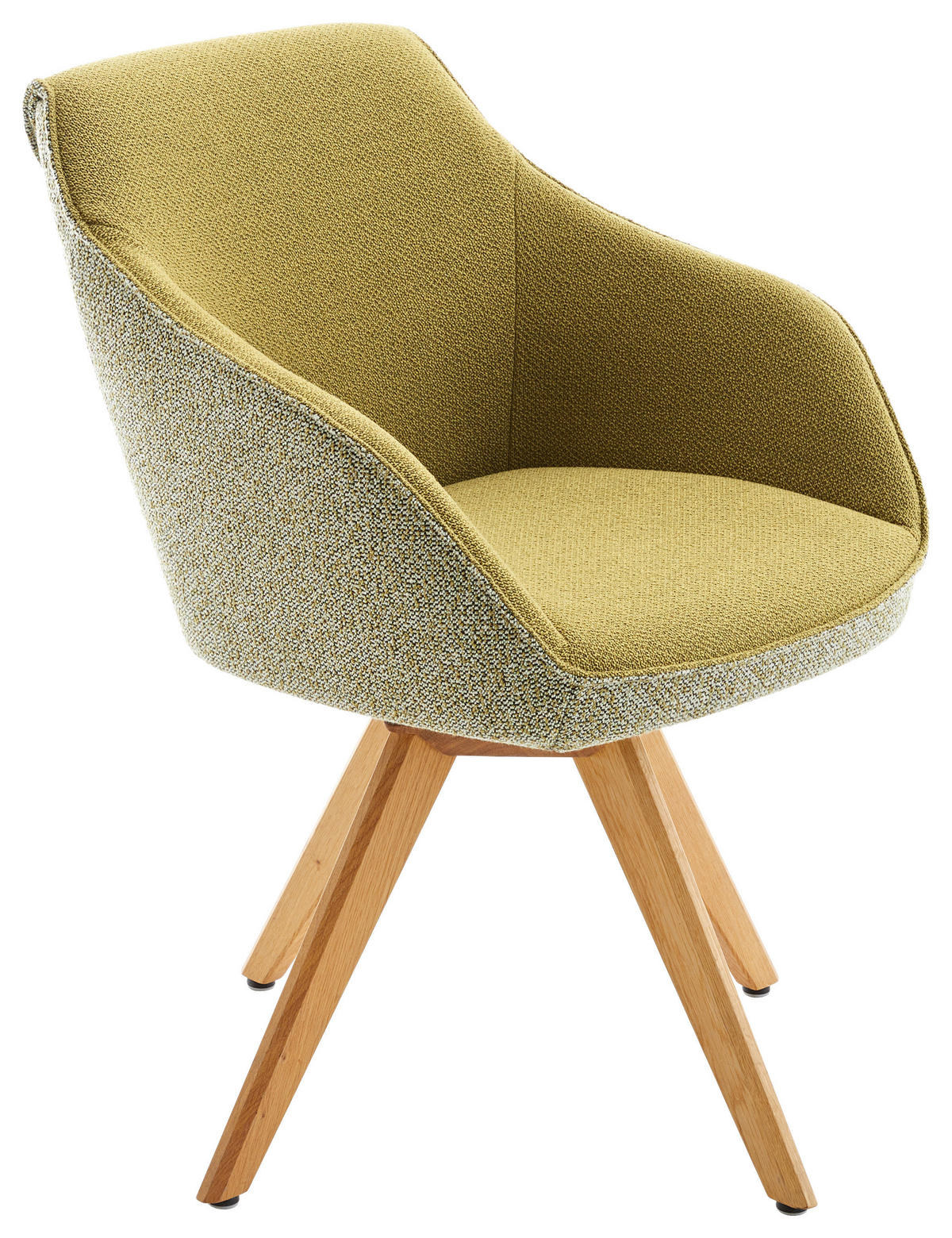ARMLEHNSTUHL  in Flachgewebe  - Wildeiche/Eichefarben, Design, Holz/Textil (60/84/68cm) - Koinor