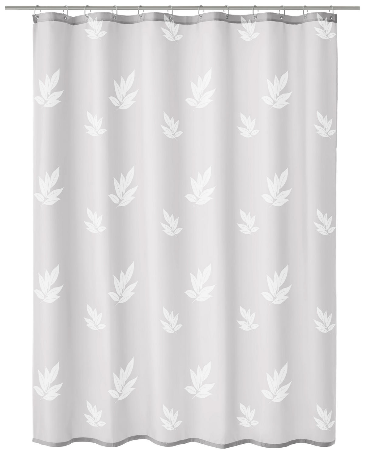 DUSCHVORHANG 180/200 cm  - Weiß, KONVENTIONELL, Textil (180/200cm) - Kleine Wolke