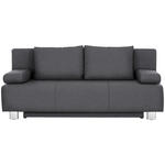 SCHLAFSOFA  in Flachgewebe Grau  - Chromfarben/Grau, Design, Textil/Metall (197/88/89cm) - Xora