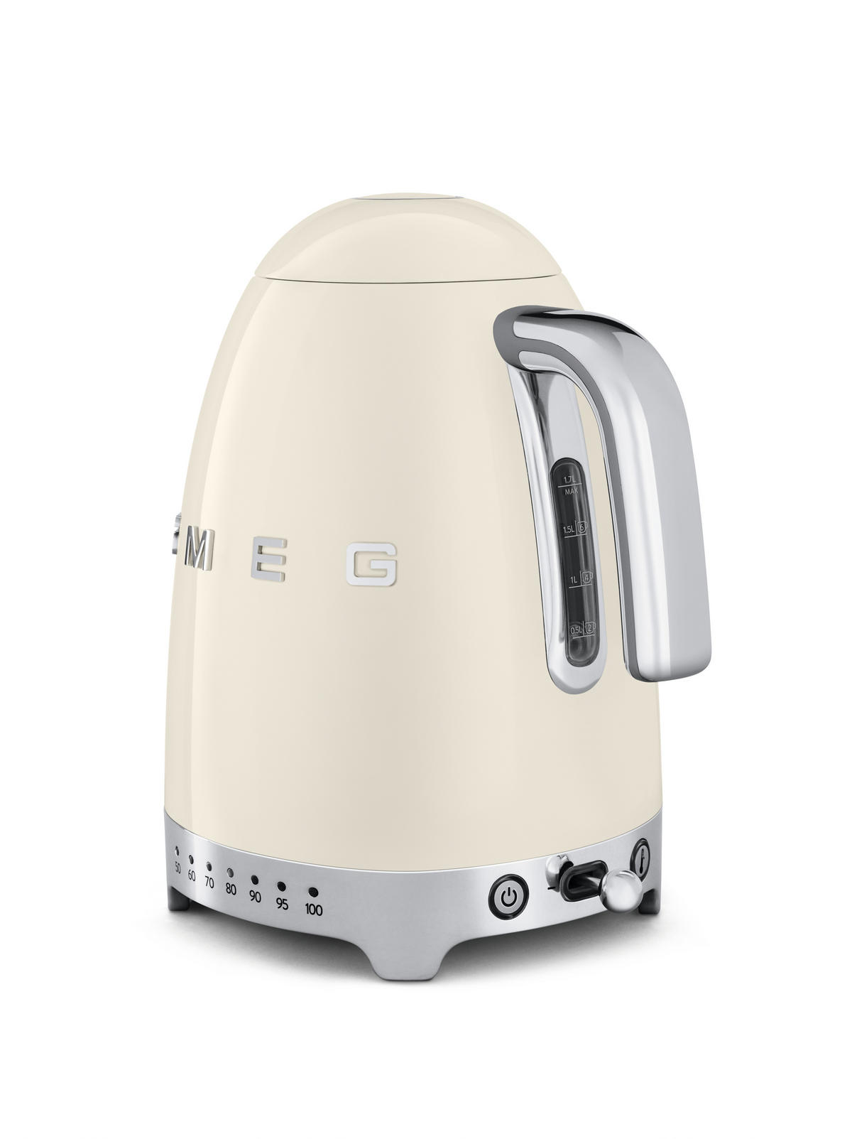 WASSERKOCHER 50´s Style 1,7 L  - Chromfarben/Creme, Basics, Kunststoff/Metall (22,3/28/17,1cm) - SMEG