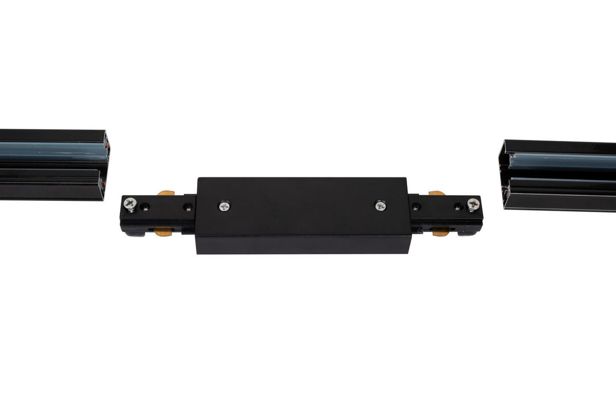 LED-STRAHLER Puk Track 204/8/15,5 cm   - Schwarz, Design, Metall (204/8/15,5cm) - Novel