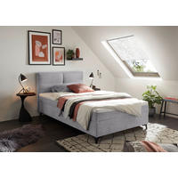 BOXBETT 120/200 cm  in Beige  - Beige, MODERN, Holzwerkstoff/Kunststoff (120/200cm) - MID.YOU