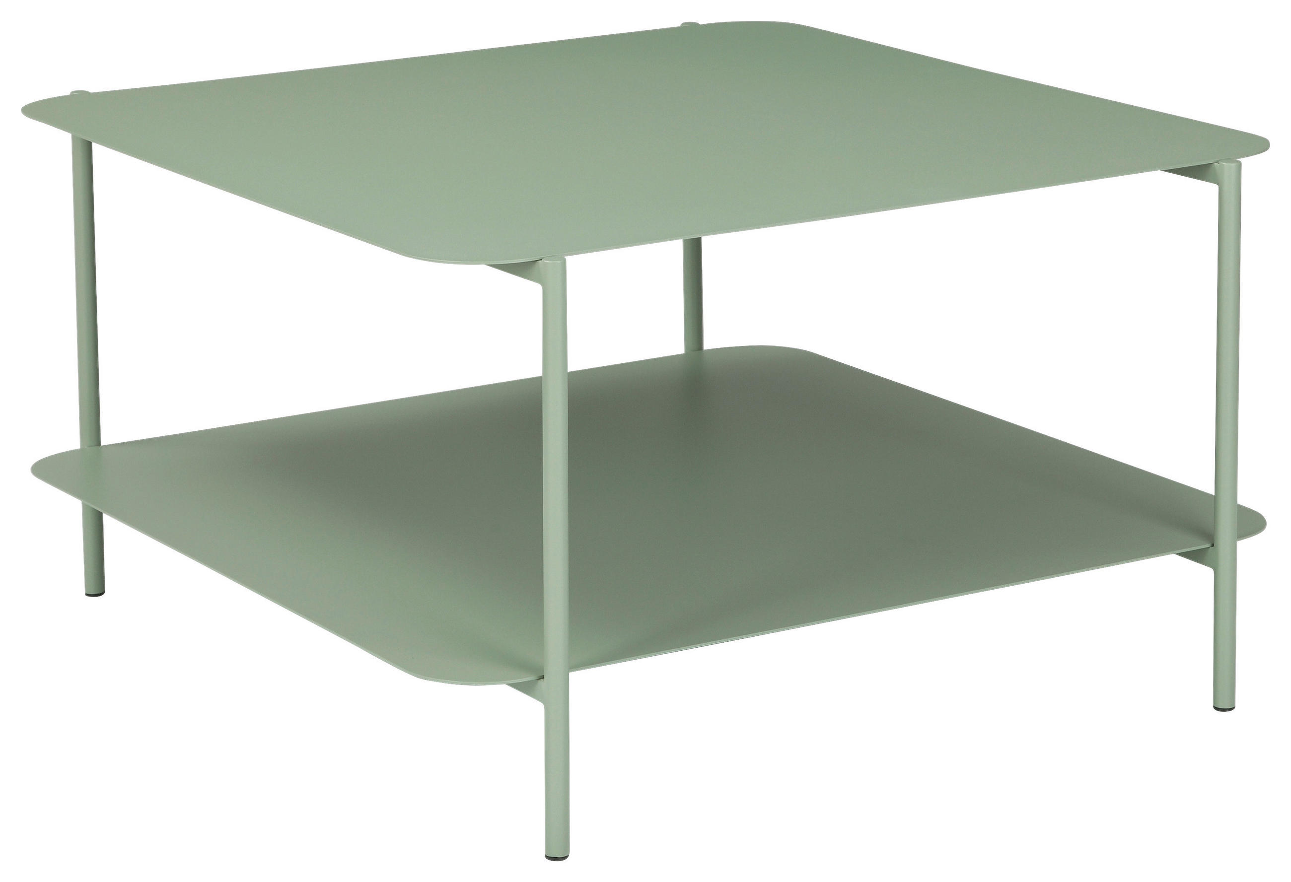 COUCHTISCH 73,4/70/40 cm quadratisch Grün  - Grün, Design, Metall (73,4/70/40cm) - Carryhome
