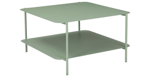 COUCHTISCH 73,4/70/40 cm quadratisch Grün  - Grün, Design, Metall (73,4/70/40cm) - Carryhome