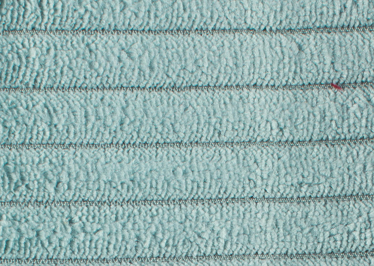 ECKSOFA in Cord Pastellblau  - Pastellblau/Schwarz, Design, Textil/Metall (313/242cm) - Xora