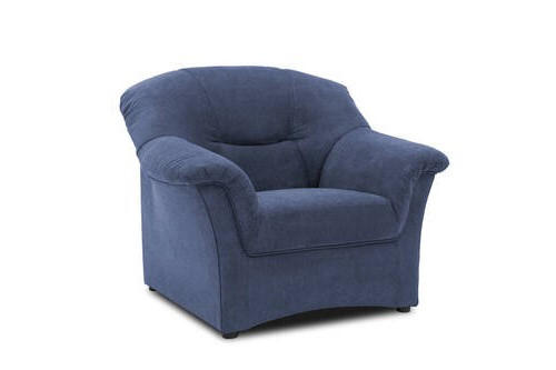 SESSEL Mikrofaser Dunkelblau    - Schwarz/Dunkelblau, KONVENTIONELL, Kunststoff/Textil (102/83/81cm) - MID.YOU