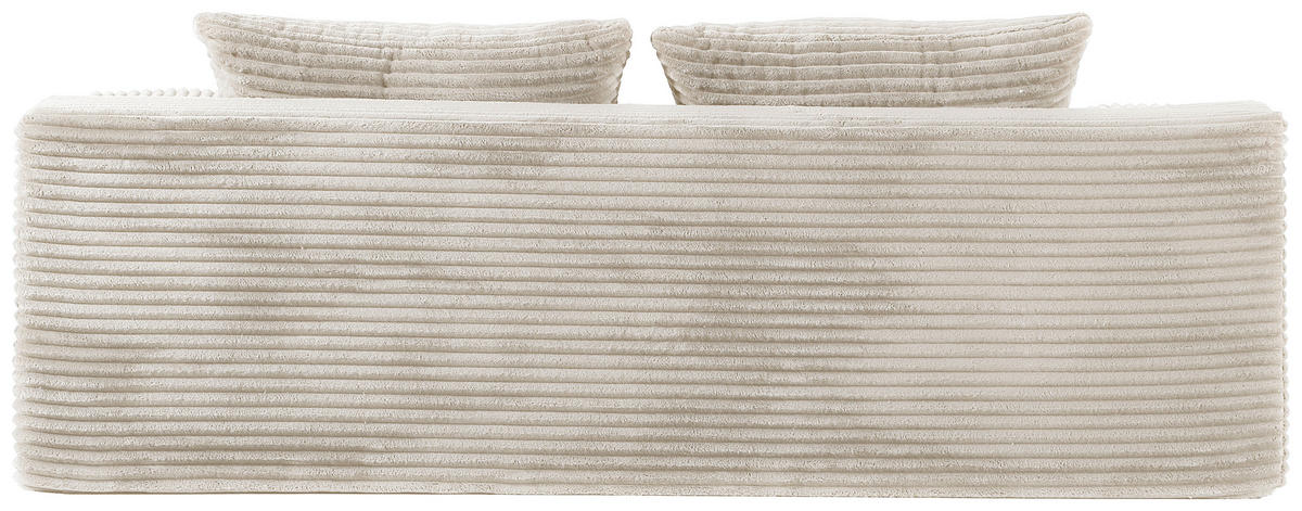 2-SITZER-SOFA in Cord Beige  - Beige, Design, Textil (203/60/100cm) - P & B