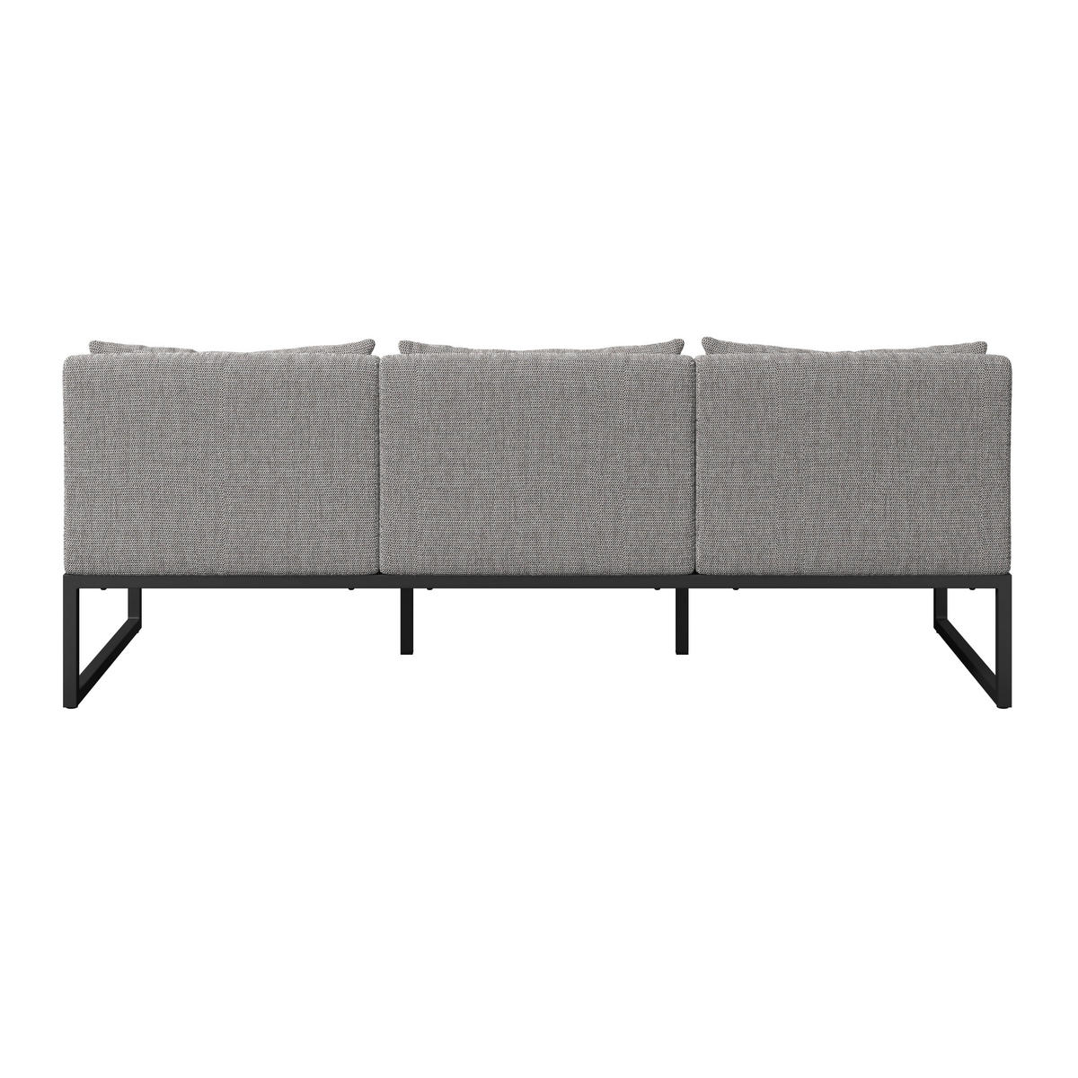 LOUNGEGARNITUR 4-teilig   210/80/86 cm Aluminium  - Anthrazit/Grau, LIFESTYLE, Stein/Textil (210/80/86cm) - Ambia Garden