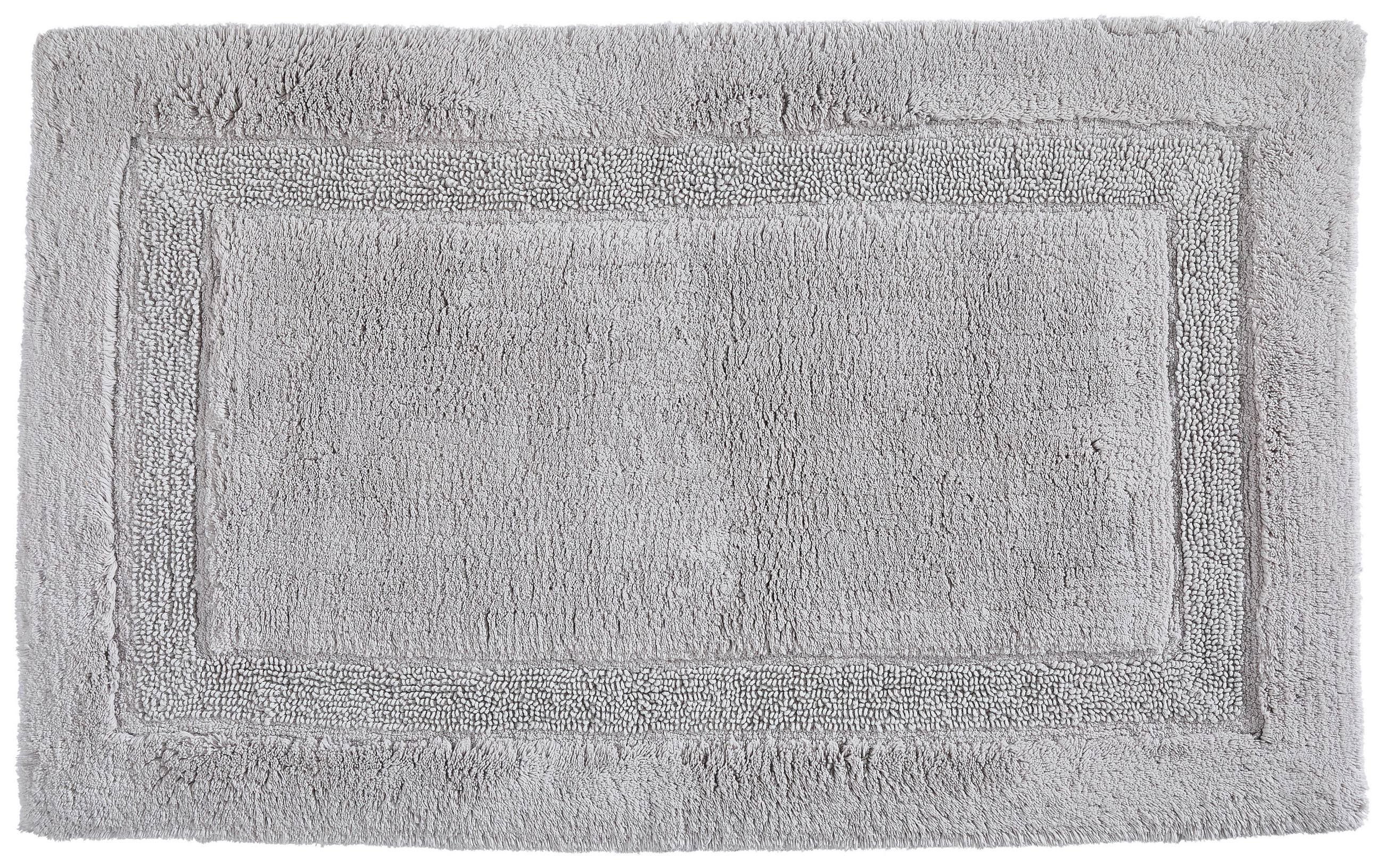 BADEMATTE Silberfarben 60/100 cm  - Silberfarben, Trend, Textil (60/100cm) - Bio:Vio