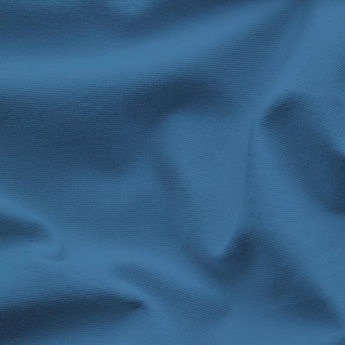 TOPPER-SPANNLEINTUCH 90-100/190-220 cm Jersey  - Blau, Basics, Textil (90-100/190-220cm) - Schlafgut