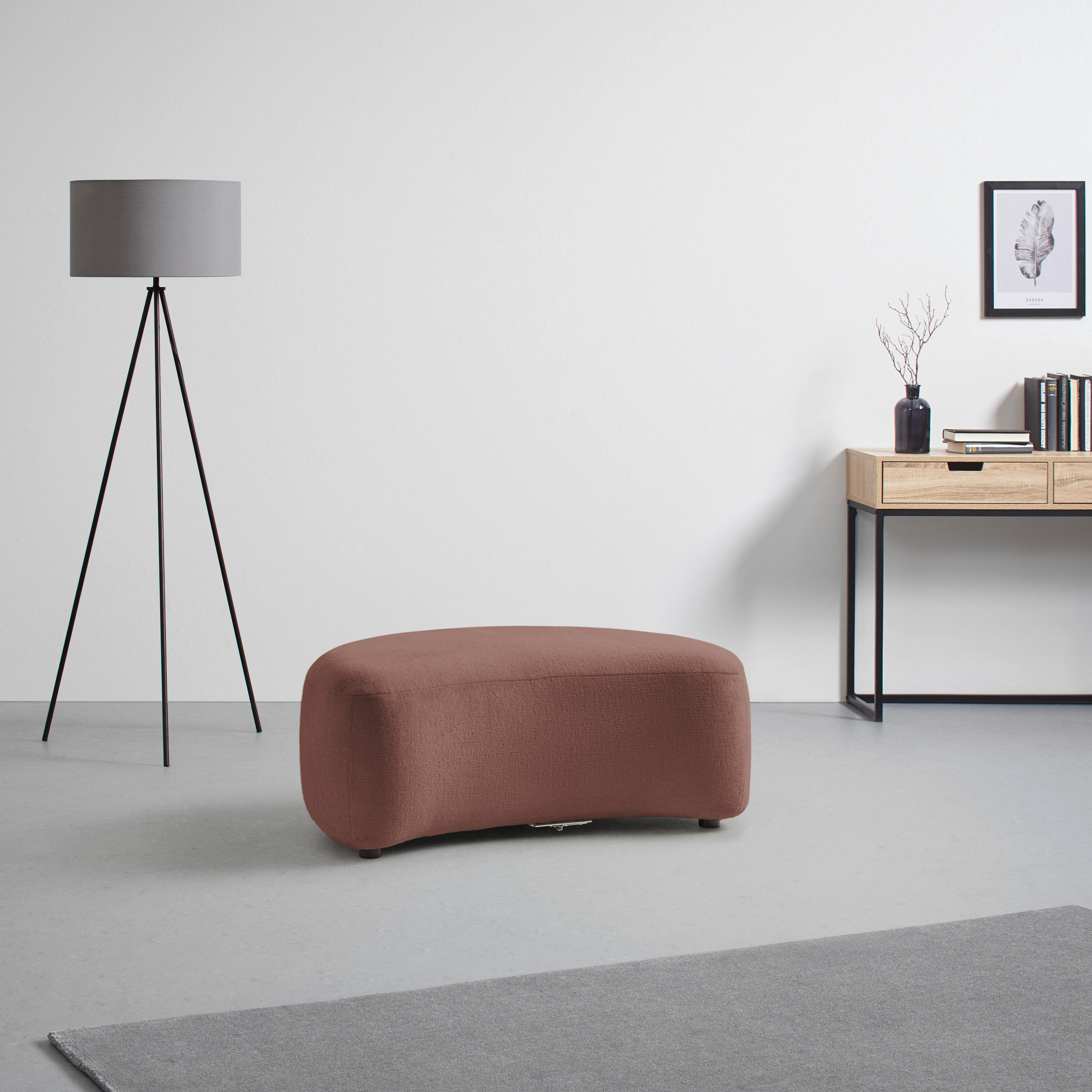 PALL i textil rosa  - svart/rosa, Modern, textil/plast (102/42/66cm) - MID.YOU