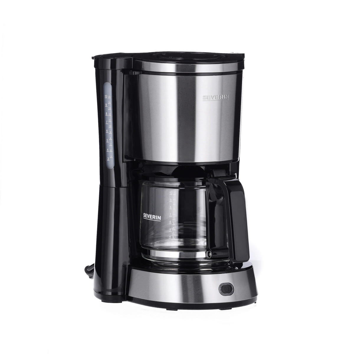 FILTERKAFFEEMASCHINE  - Edelstahlfarben/Schwarz, KONVENTIONELL, Glas/Kunststoff (29/38/26cm) - Severin